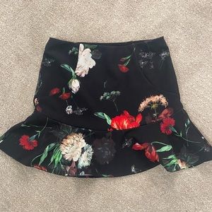Express Floral Skirt
